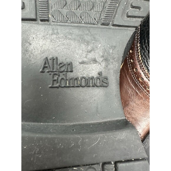 Allen Edmonds Mens “Links” Black Brown Saddle Oxfords Size 12 D  Golf main image 14